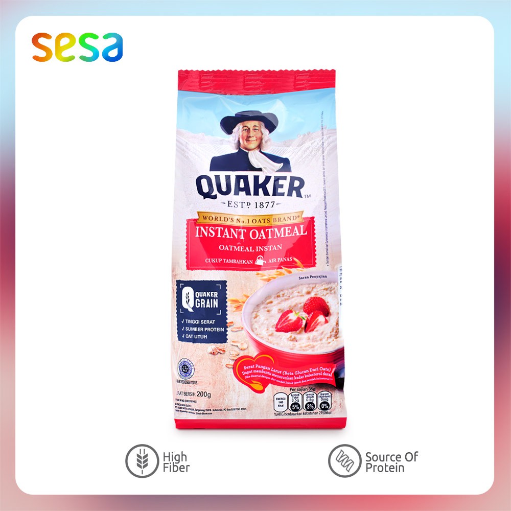 Jual Quaker Instant Oatmeal Gr Sarapan Sereal Oat Shopee Indonesia