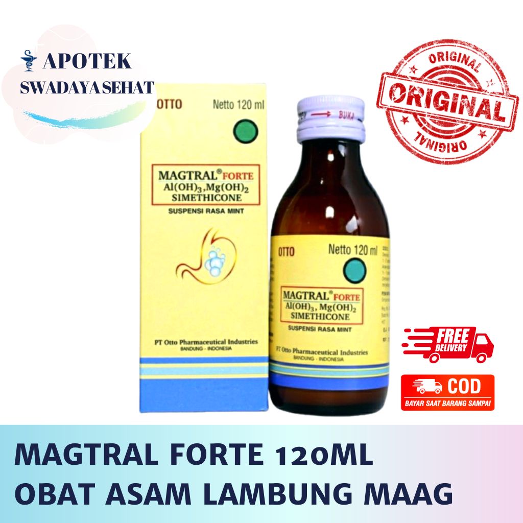 Jual Magtral Forte Syrup Dan Magtral Biasa Ml Mint Obat Asam