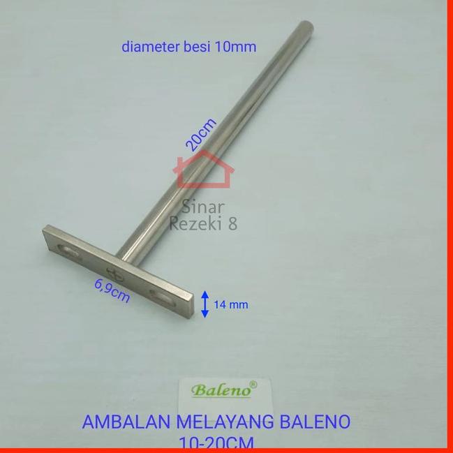 Jual Bracket Ambalan Melayang 20 Cm PANJANG Rak Gantung Dinding Tembok