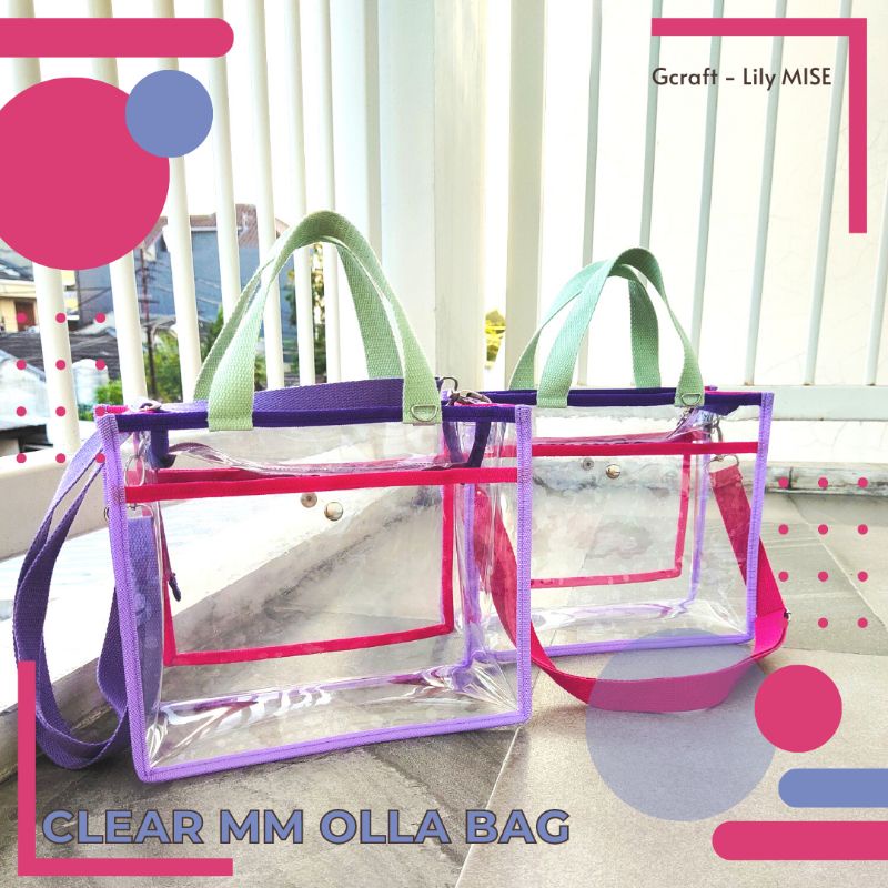 Jual Clear Mm Olla Bag Tas Mika Tas Pvc Transparan Tas Mika