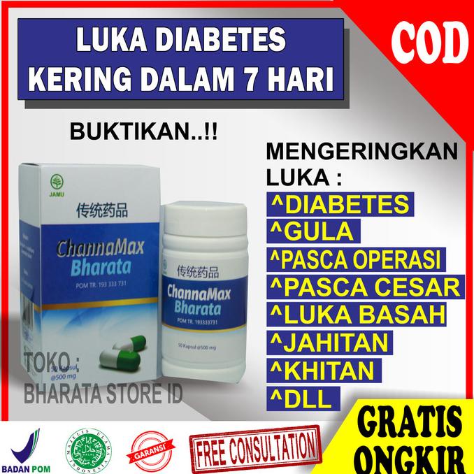 Jual READY STOCK OBAT LUKA DIABETES MELITUS GULA BASAH KERING HERBAL