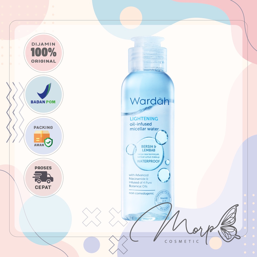 Jual MORP WARDAH Lightening Oil Infused Micellar Water 50 Ml 100