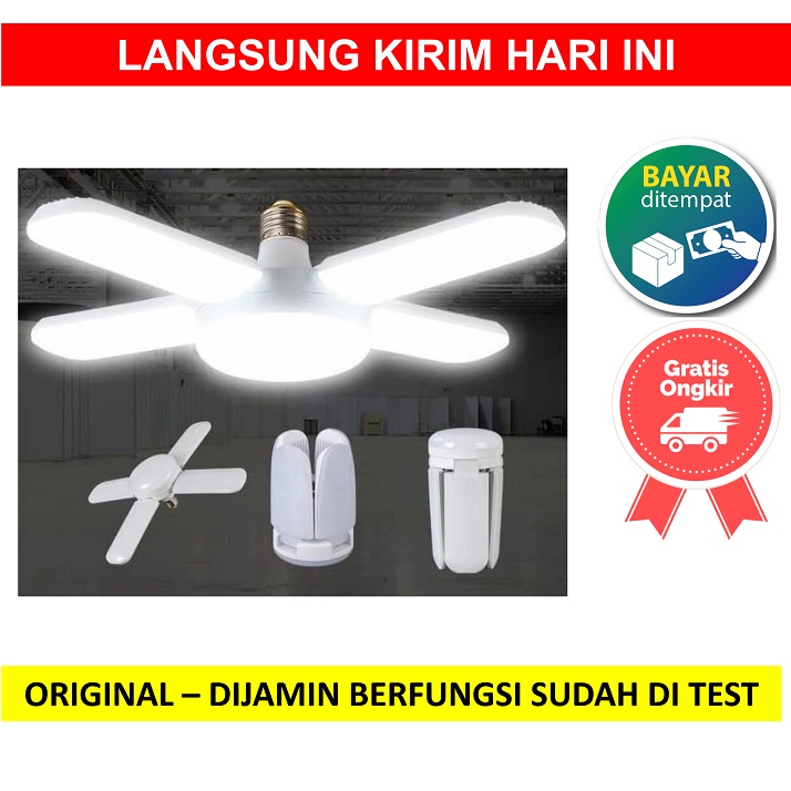 Jual FAN BLADE Lampu Baling Baling Bohlam Bola LED Model Kipas 28 Watt