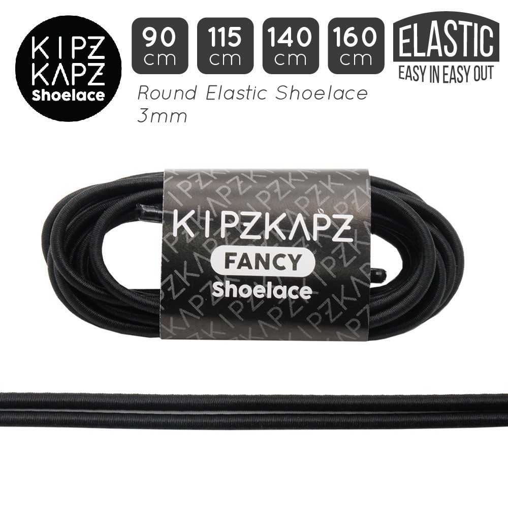 Jual KIPZKAPZ TALI SEPATU BULAT ELASTIS KARET ROUND SHOELACE ELASTIC