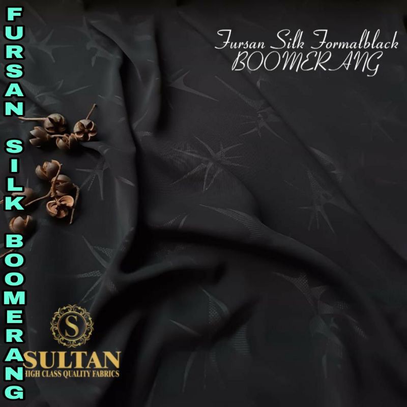 Jual Aneka Warna Kain Abaya Sultan Fursan Silk Emboss Boomerang Harga