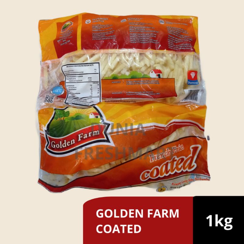 Jual Golden Farm French Fries Kentang Goreng Coated Berbumbu Kg