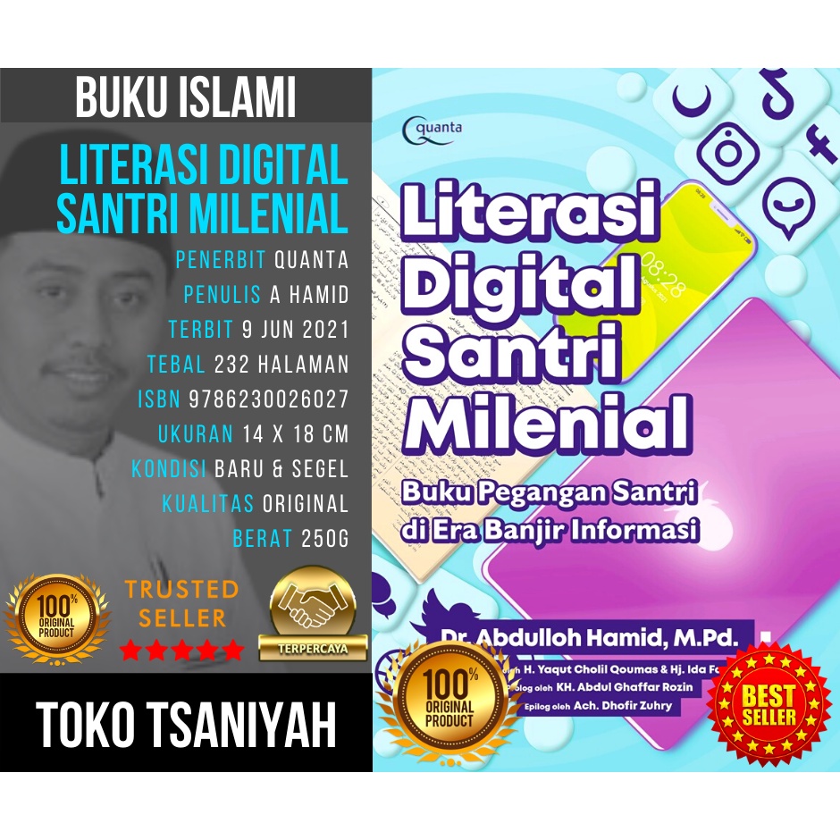 Jual Buku Islami Literasi Digital Santri Milenial Buku Pegangan Santri