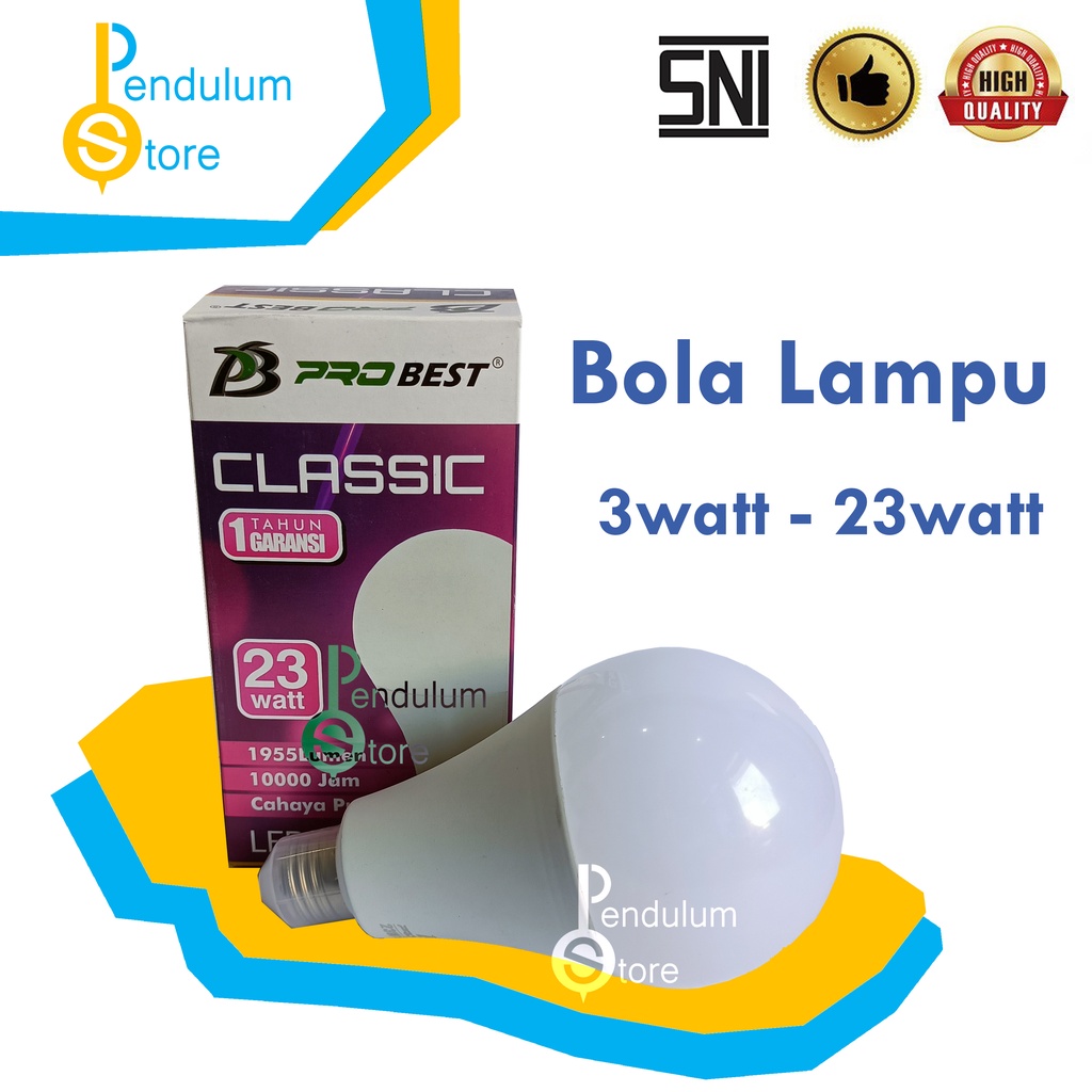 Jual Bola Lampu Bolam Bohlam Led Probest Classic Pro Best Classic