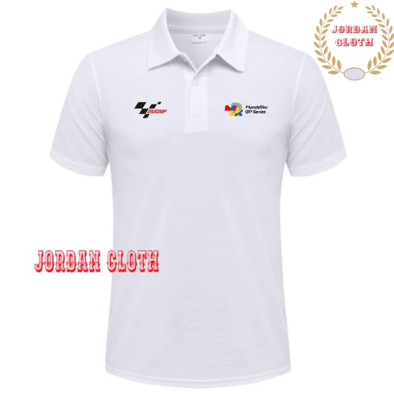 Jual Polo Shirt Tshirt Kaos Kerah Sirkuit Gp Mandalika Series Indonesia