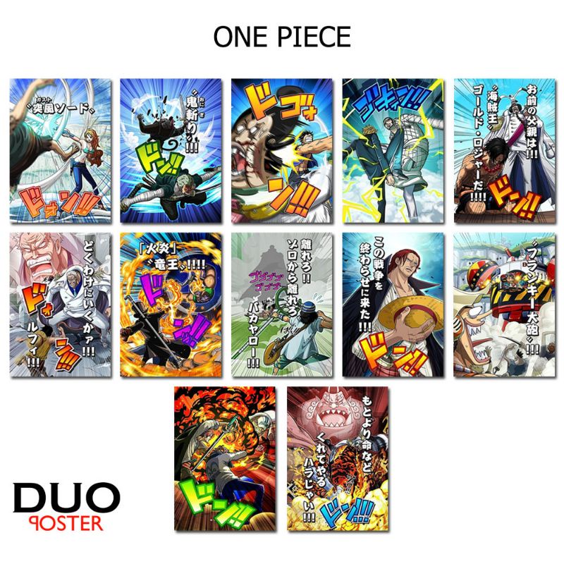 Jual Poster Anime One Piece Poster Dinding Anime One Piece Paket Pcs