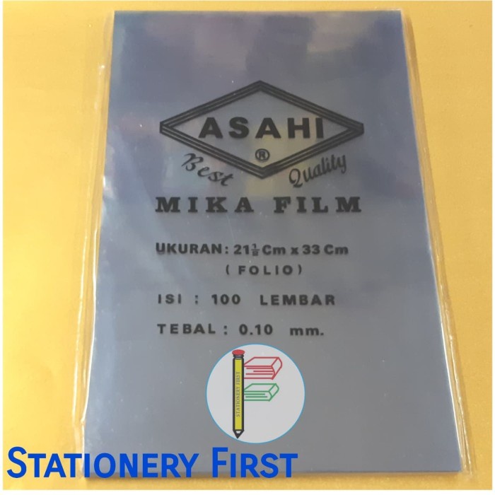 Jual Mika Film Mika Plastik Jilid Asahi A Mm Lembar Shopee