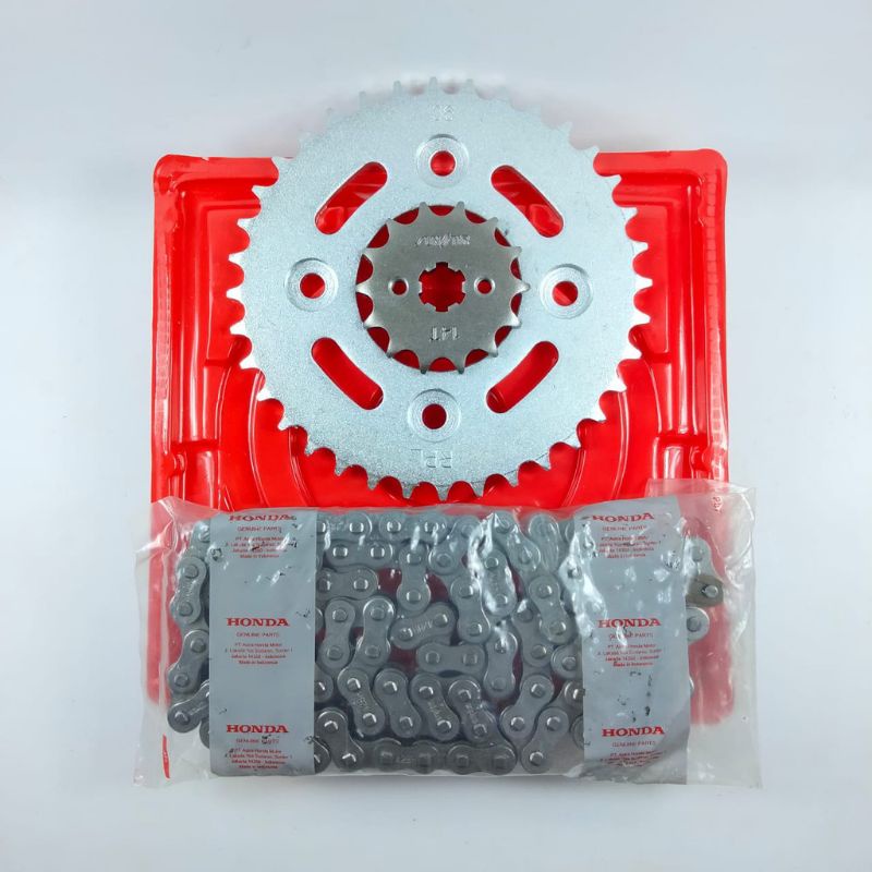 Jual Gear Set Rantai Ahm Rantai Roda Kit Drive Chain Kit Supra