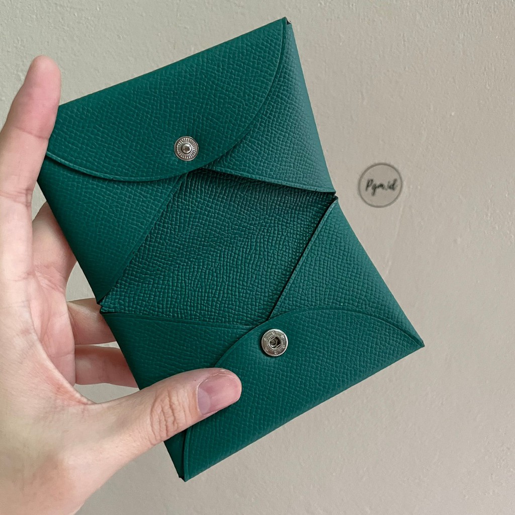 Jual Cardholder Tempat Kartu Calv Genuine Leather Polos Shopee