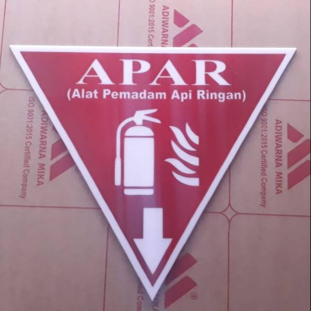 Jual Sign Label Acrylic Alat Pemadam Api Sign Board Akrilik Apar