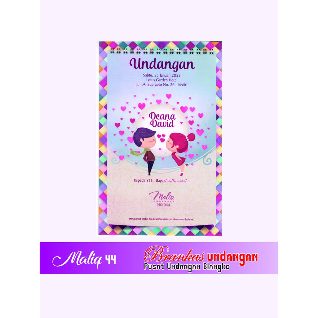 Jual Blangko Undangan Maliq Isi Lbr Shopee Indonesia