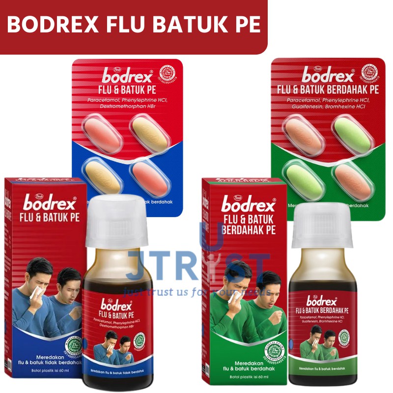 Jual Bodrex Obat Flu Batuk PE Tablet Syrup Shopee Indonesia