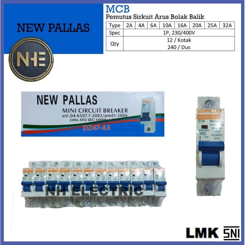 Jual Mcb A New Pallas Mcb Ampere New Pallas Mcb A Phase New