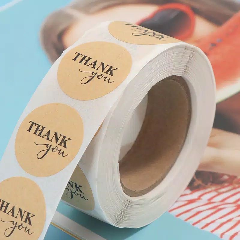 Jual Sticker Thank You Stiker Label Kemasan Segel Packing Packaging