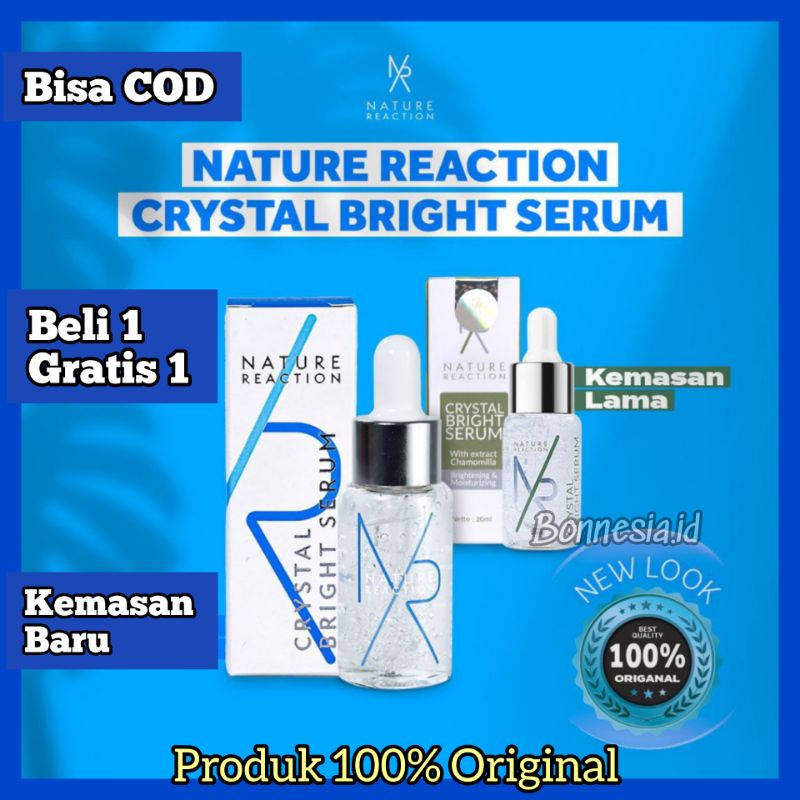 Jual Serum Wajah Glowing Nature Reaction CRYSTAL BRIGHT SERUM ORIGINAL