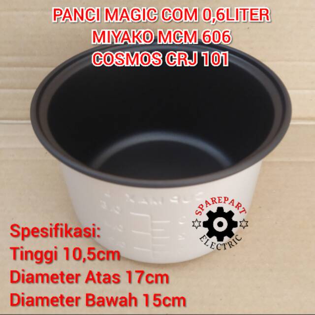 Jual Panci Teflon Untuk Magic Rice Cooker Liter Miyako