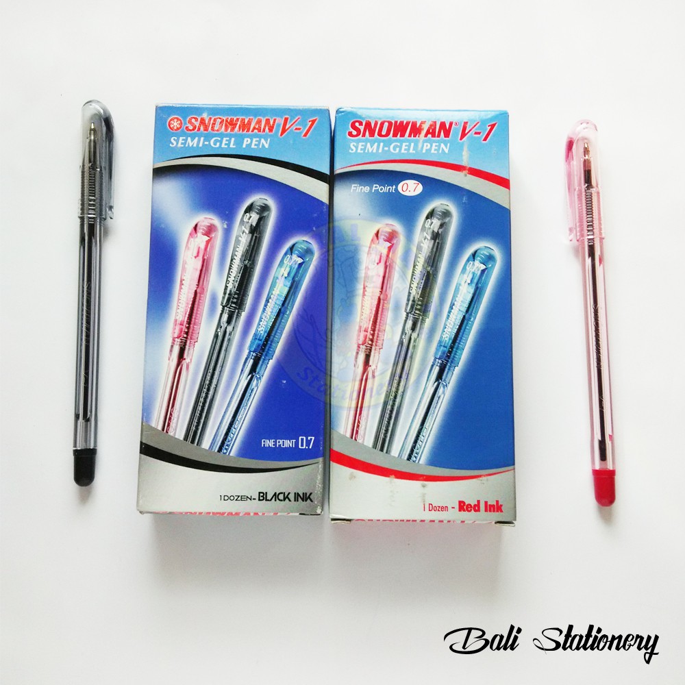 Jual Pena Snowman V Semi Gel Pen Shopee Indonesia