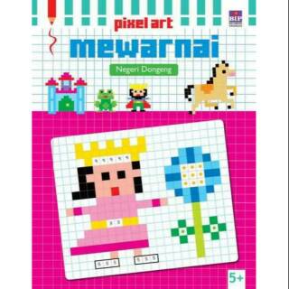 Jual Buku Pixel Art Mewarnai Tema Negeri Dongeng Shopee Indonesia