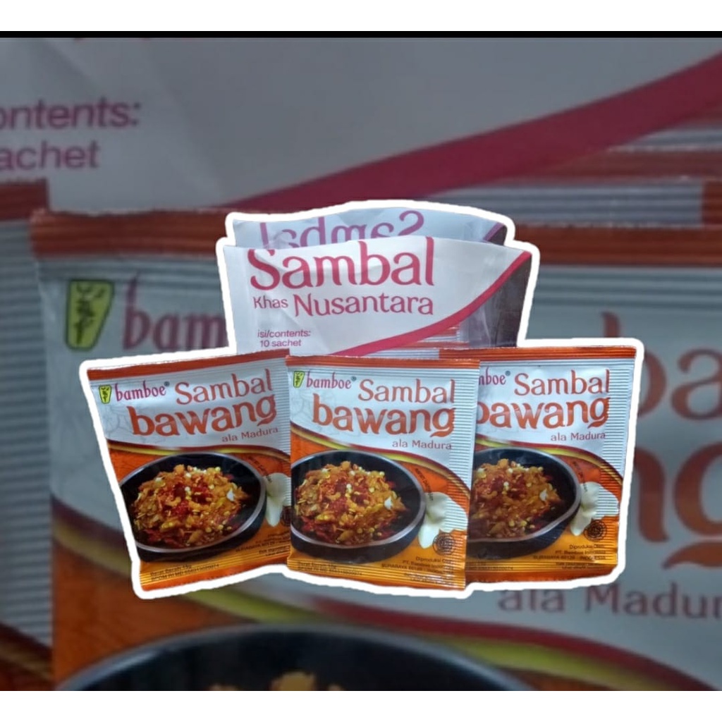 Jual BAMBOE SAMBAL BAWANG ALA MADURA SACHET 15g Shopee Indonesia