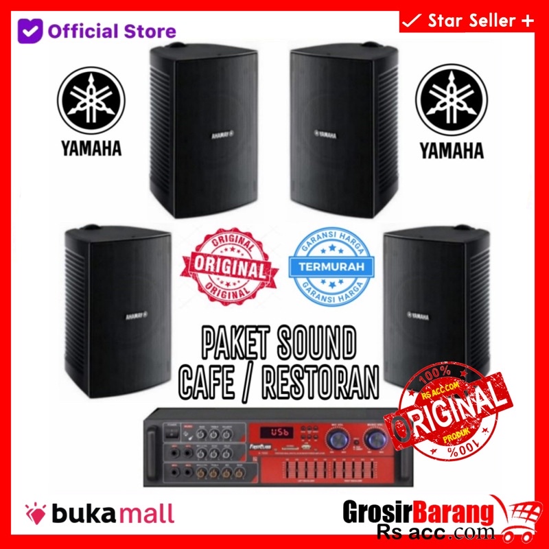 Jual Paket Audio Sound YAMAHA 4 TITIK Cafe Restoran Kantoran Ampli