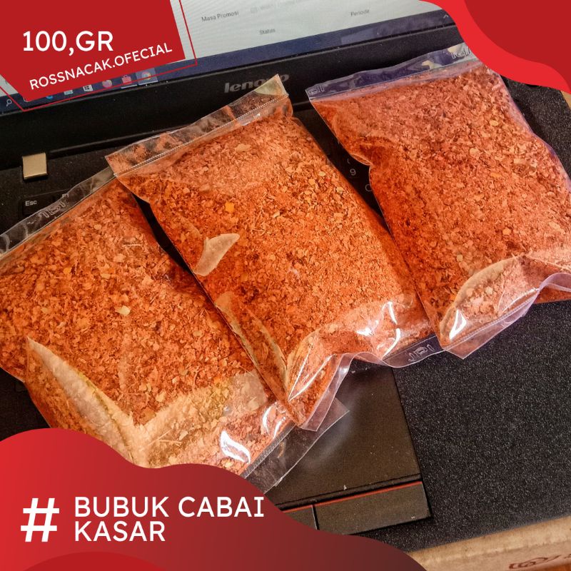 Jual Cabai Bubuk Kasar Pedas Gr Shopee Indonesia