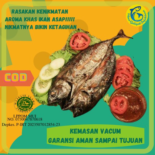 Jual IKAN ASAP CAKALANG FUFU ASAP PANGGANG INSTAN Kemasan Vakum Berat