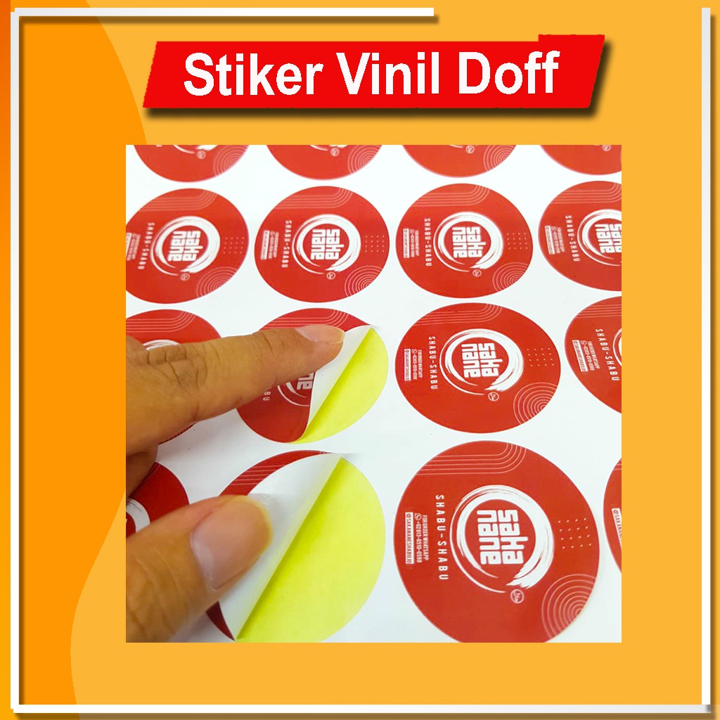 Jual Cetak Stiker Bahan Vinyl Chromo Kraft Metalic Hvs A Shopee