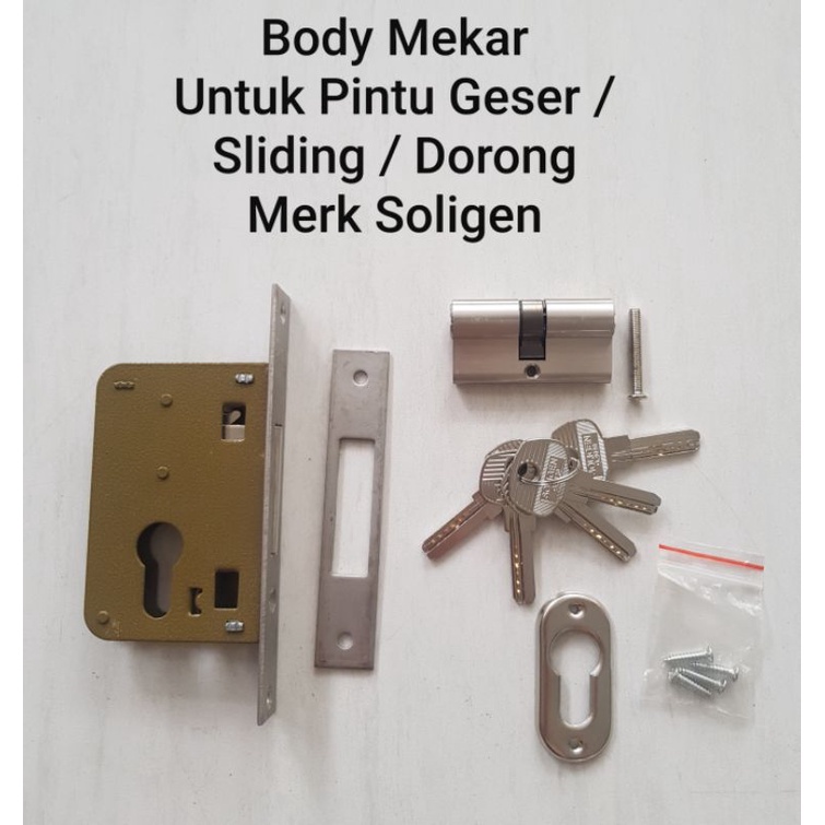 Jual Body Mekar Body Kunci Pintu Untuk Pintu Geser Sliding Dorong