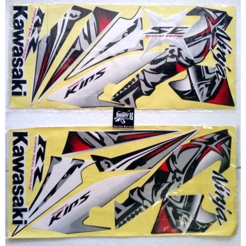 Jual STIKER STRIPING LIS BODY MOTOR KAWASAKI NINJA RR SPESIAL EDITION