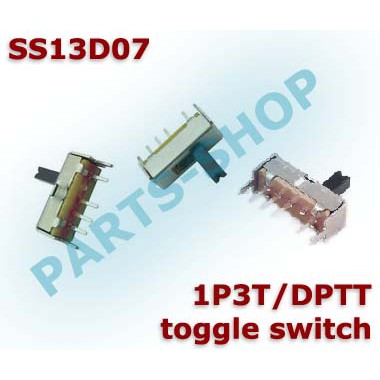 Jual Ss D P T Toggle Switch Slide Vertikal Dptt Pin Saklar Geser