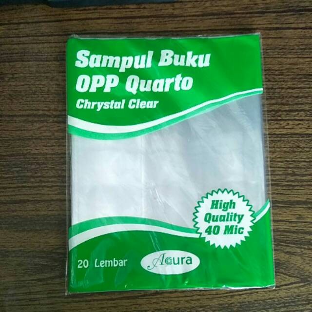 Jual Sampul Buku Plastik Opp Quarto Isi Lembar Shopee Indonesia