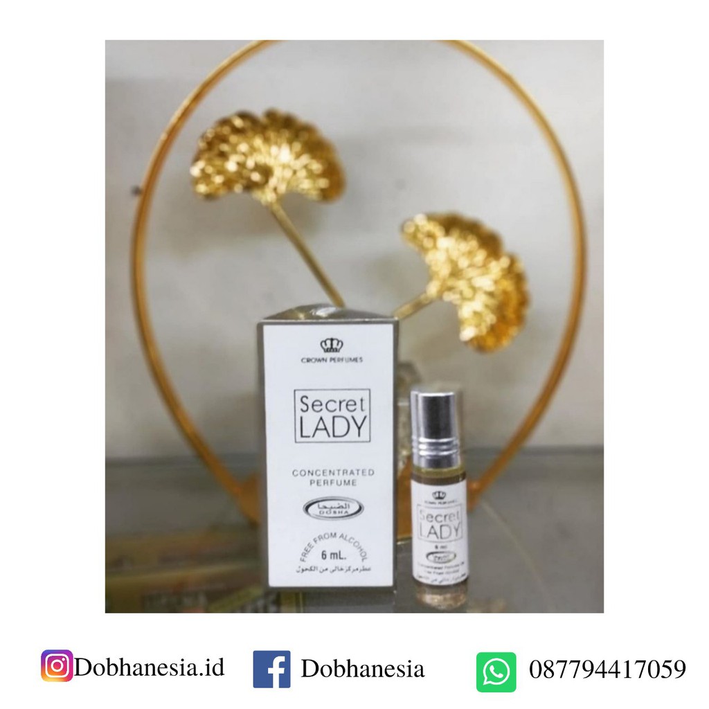 Jual Parfum Dobha Secret Lady Roll On Ml Shopee Indonesia