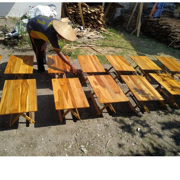 Jual New Arrival Meja Lipat Kayu Jati Serbaguna Untuk Lesehan