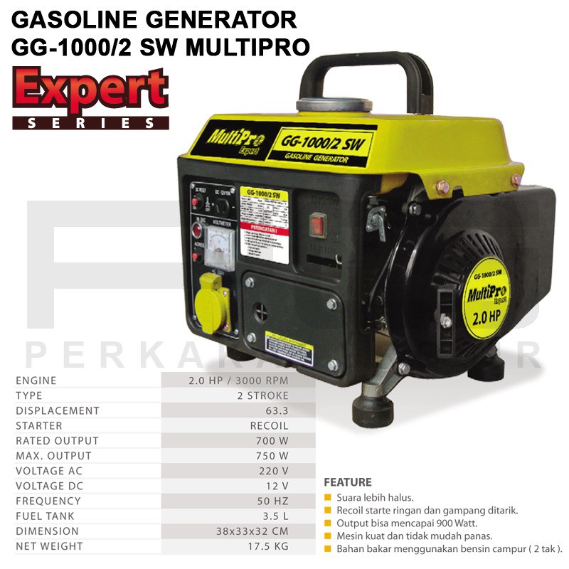 Jual Gasoline Generator Gg Sw Multipro Mesin Genset Bensin