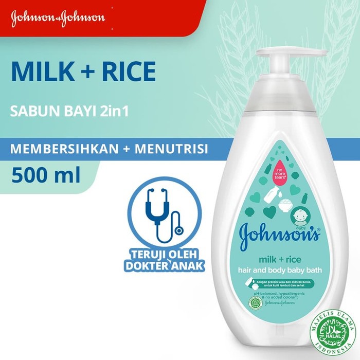 Jual Johnsons Baby Bath Milk Rice Ml Sabun Bayi Pump Ml