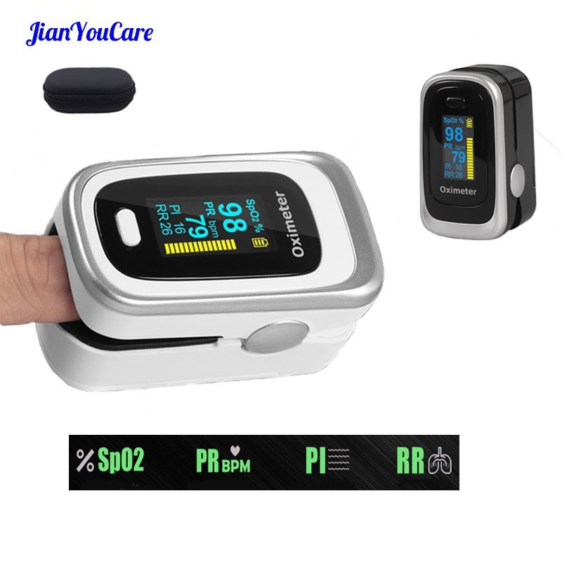 Jual IMPORT Finger Pulse Fingertip Oled Oximeter SPO2 PR PI RR Blood