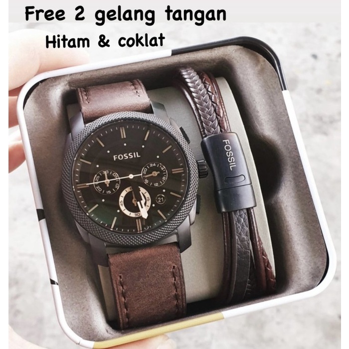 Jual Promo Jam Tangan Pria Merk Fossil Original Type FS 4656 Full