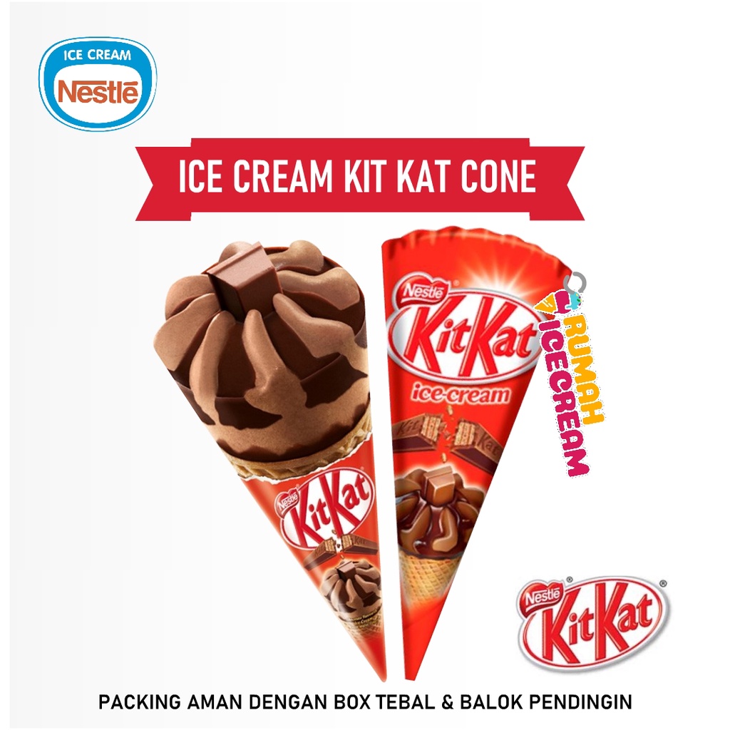 Jual Ice Cream Es Krim Kit Kat Cone Nestle Shopee Indonesia