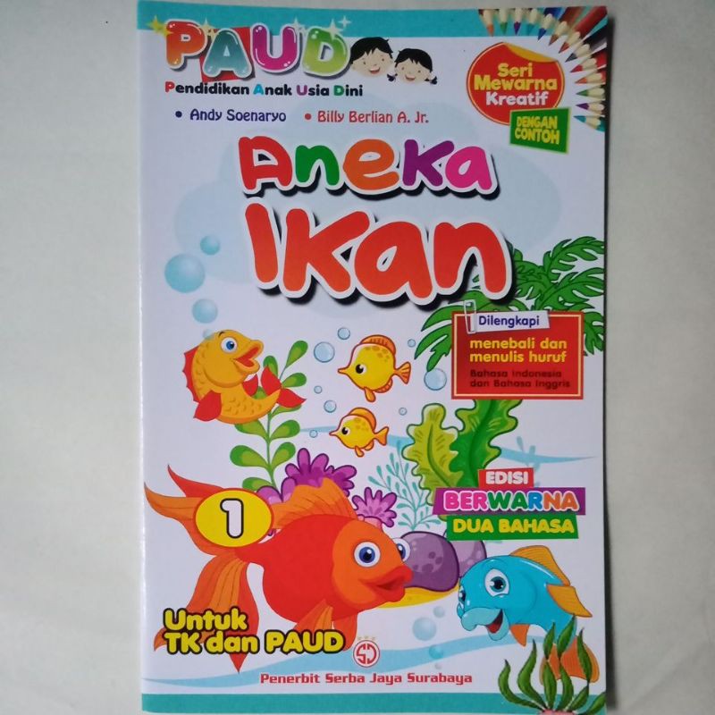 Jual Buku Paud Mewarna Kreatif Menebali Dan Menulis Huruf Semua Seri