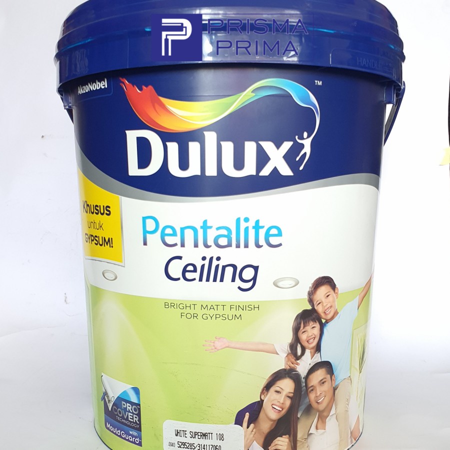 Jual Cat Plafond Gypsum Dulux Pentalite Ceiling Putih Pail Shopee