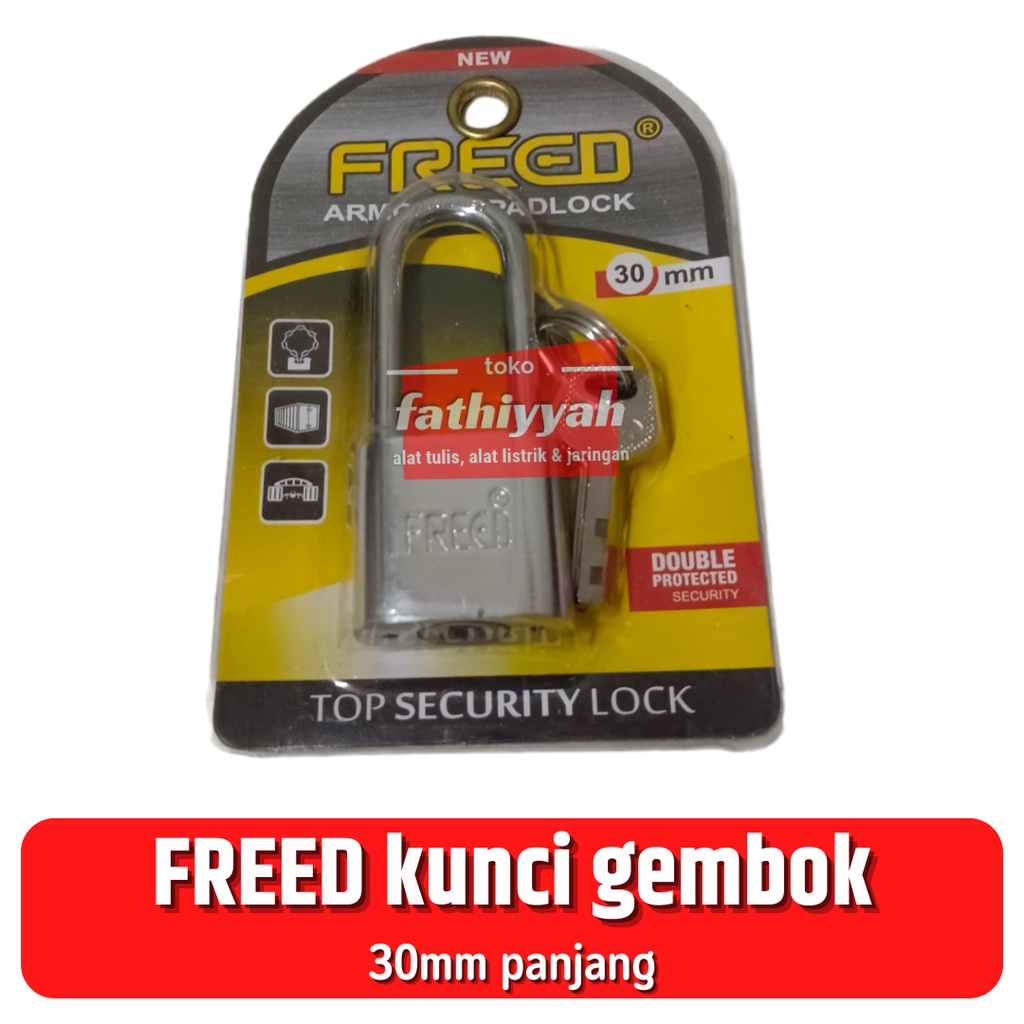 Jual Freed Armored Padlock Kunci Gembok Mm Panjang Shopee Indonesia