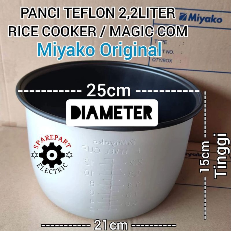 Jual Panci Teflon Magic Rice Cooker Miyako Liter Liter