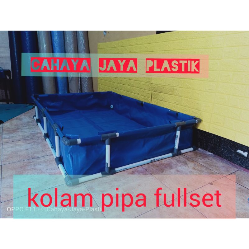 Jual Kolam Terpal Fullset X X Cm Pvc Orchid Pembuangan Shopee