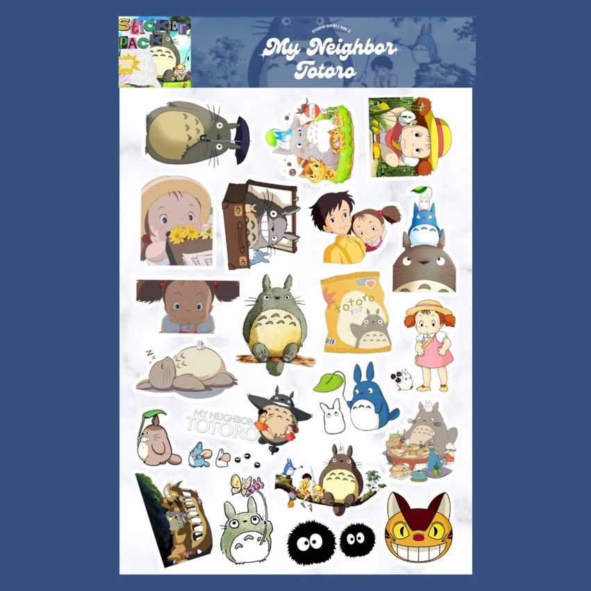 Jual Studio Ghibli Vol 2 Sticker Sheet Shopee Indonesia