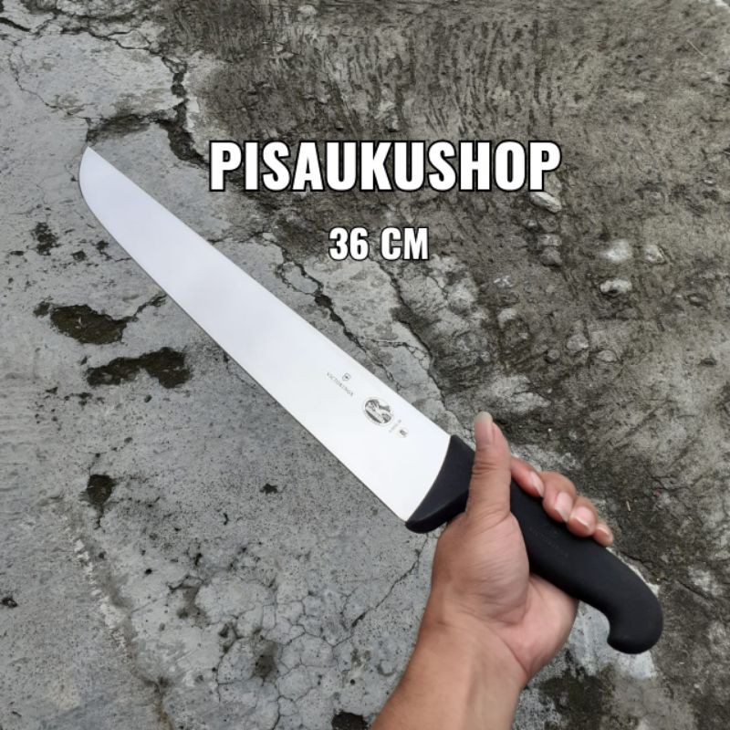 Jual Victorinox Fibrox Butcher Knife Cm Bilah Lurus Pisau