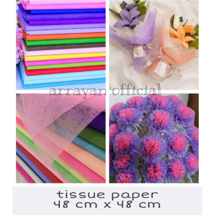 Jual ECER KERTAS BUNGA COTTON PAPER TISSUE KERTAS TISU BUKET BUNGA